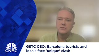 GSTC CEO Barcelona tourists and locals face unique clash [upl. by Zined]