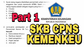 Soal SKB CPNS Kementerian Keuangan Kemenkeu Part 1 [upl. by Vikki]