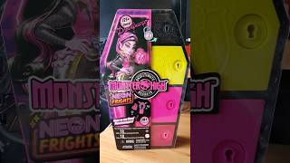 Monster High Skulltimate Secrets Draculaura NEON FRIGHTS Doll Coffin Locker Unboxing shorts [upl. by Osnohpla]