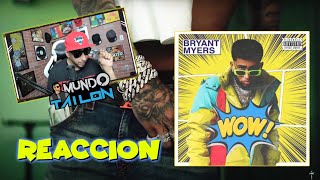 REACCION Bryant Myers  WOW Official Video 🔥🦾 [upl. by Loydie]