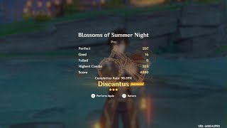 Genshin Impact PS5  Blossoms of Summer Night Pro  Discantus Drumalong Festival  Day 1 [upl. by Ecnerrot]