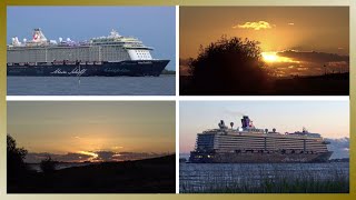 Cruise Ship MEIN SCHIFF 5 in beautiful dusk  Hamburg to Invergordon [upl. by Martha]