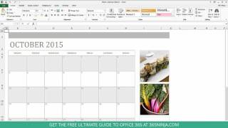 How to Create a Calendar in Excel [upl. by Nonnahsed375]