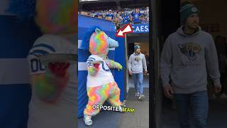 This mascots Slam pie on opposite team fans  You should stay safe 😱🤣 shorts ytshorts respect [upl. by Gwenneth]