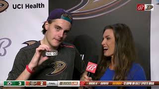 Leo Carlsson amp Tristan Luneau talk FIRST NHL GAME [upl. by Eitra]