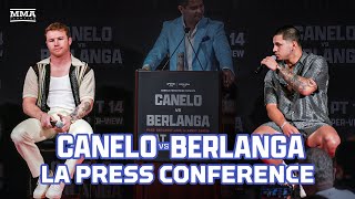 Canelo Alvarez vs Edgar Berlanga Los Angeles Press Conference Highlights  MMA Fighting [upl. by Valerian404]