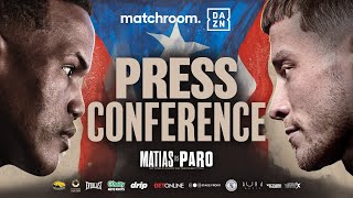 Subriel Matias Vs Liam Paro Plus Undercard Press Conference [upl. by Kin]