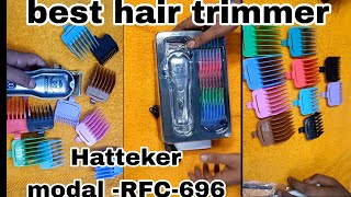 Hatteker RFC696 hair trimmer Unboxing best hair trimmer for men vairalvideo 1million haircut [upl. by Adiaros]