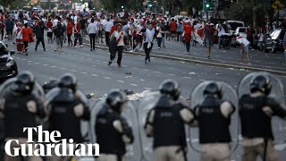 Copa Libertadores final suspended after violence erupts outside stadium [upl. by Pincus]