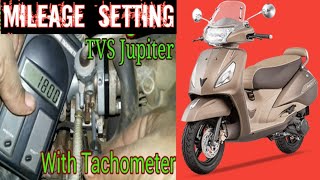 Tvs Jupiter mileage setting with trchmeter full details [upl. by Starkey406]