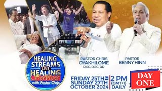 HEALING STREAMS LIVE HEALING SERVICE WITH PASTOR CHRIS AND PST BENNY DAY 1  OCT 25th 2024 [upl. by Hannan913]