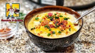 Loaded Baked Potato Soup  Crock Pot Recipes [upl. by Lanctot]