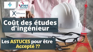 Le coût des écoles dingénieurs  Les astuces pour avoir des admissions [upl. by Suaeddaht]