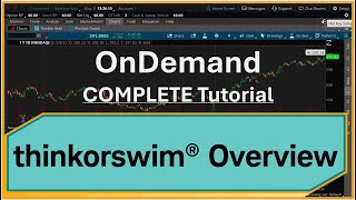 WATCH THIS Thinkorswim OnDemand COMPLETE Tutorial [upl. by Eppilihp454]