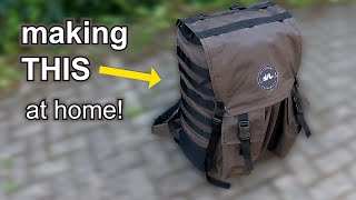 Making a backpack at home  DIY backpack [upl. by Eladnek631]