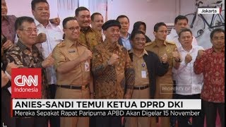 AniesSandi Temui Ketua DPRD DKI [upl. by Kenimod567]