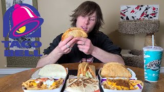 Quesalupas Chalupas and More  Taco Bell Mukbang [upl. by Ecirtap]