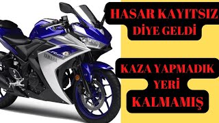 YAMAHA R25 EKSPERTİZ YAPIMI  ANALİZ MOTO EKSPERT [upl. by Ayeka596]