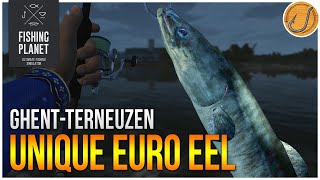 Unique European Eel of GhentTerneuzen Canal  Fishing Planet Test Your Spot Series [upl. by Omixam]