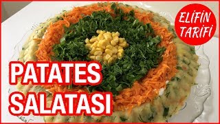 PRATİK YOĞURTLU PATATES SALATASI TARİFİ  YOĞURTLU PATATES SALATASI NASIL YAPILIR [upl. by Vonnie200]