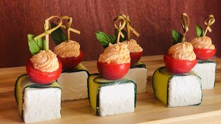 Canapés easy recipe  Canape idea  Kanapei [upl. by Doss503]