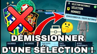 TUTO  Comment Quitter sa Sélection  😮 Carrière Manager  FIFA 23 [upl. by Eyak737]