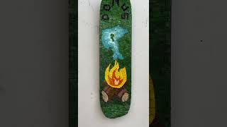 Domus Smalti on skateboard skatedeckart skateboarsart mosaic [upl. by Marx353]