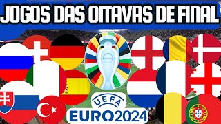 PRÓXIMOS JOGOS DA EUROCOPA OITAVAS 2906 a 0207 [upl. by Lepp]