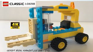 10698 Serisi LEGO Classic Oyuncakları ile Forklift Nasıl Yapılır  lego classic 10698 ideas [upl. by Ebonee]