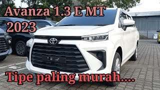 All New Avanza 13 E Manual Transmisi 2023  White  Eksterior  Interior  Toyota Medan [upl. by Shurlocke]