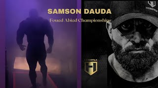 Samson Dauda Guest Posing at the Fouad Abiad Championships in Toronto 2022 [upl. by Derdle]