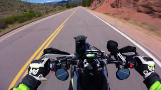 Husqvarna 701 Supermoto 🤙  Typical Colorado Mountain Roads  Terrible Track Conditions [upl. by Haugen]