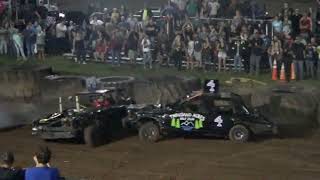 Garrett County Fair full size 8 cylinders demo derby Feature August 5 2023 [upl. by Nuajed218]