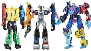 TRANSFORMERS COMBINER WARS VS TRANSFORMERS ROBOTS IN DISGUISE MENASOR ULTRA BEE ROBOTS [upl. by Nell]