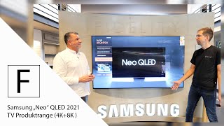 Die Samsung TV Modelle 2021  alle Neuheiten 4K vs 8K Neo QLED amp The Frame [upl. by Nyrat]