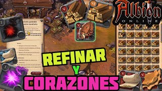 Albion Online  Transporte de Corazones Caerleon  Refinando T6 T5 T4 y T3  Resumen [upl. by Aika393]