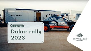 Expandable Trailers in Action at Dakar 2023 Versatile Solutions for Hospitality Garage amp More [upl. by Aifos]