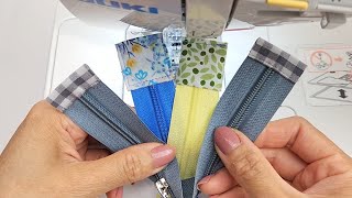 3 Basic Tips to sew zipper tabs perfectly  Sewing Tips and Tricks [upl. by Anauqahs]