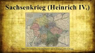 Sachsenkrieg Heinrich IV [upl. by Purpura]