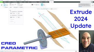 Creo Parametric  Extrude Feature  2024 Update [upl. by Ytsrik976]