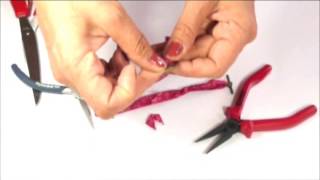 Tutoriel Bracelet en biais Motif et cie par Perlesatoutva [upl. by Havard]