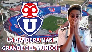 ARGENTINO REACCIONA A LA TREMENDA BANDERA DE UNIVERSIDAD DE CHILE VS COLO COLO [upl. by Enilegnave]