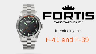 FORTIS FLIEGER F41 and F39  F43 BICOMPAX Chronograph Pilots Watches New for 2020 [upl. by Eissel]