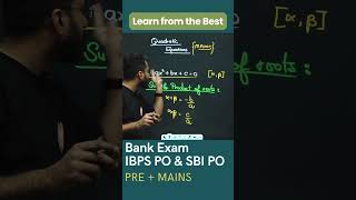 Best Concept of Quadratic Equation by Aashish Arora Sir ibpspo sbipo ibps quant [upl. by Belac]