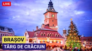 BRASOV  TARG de CRACIUN LIVE  Deschiderea Oficiala aprinderea BRADULUI spectacole MOS CRACIUN [upl. by Kcirrad]