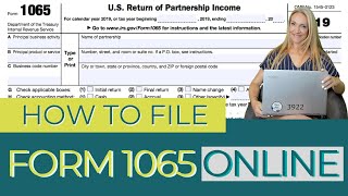 How To File Form 1065 Online MultiMember LLC amp Partnership Tax Form  How to Use Tax Act [upl. by Brey195]