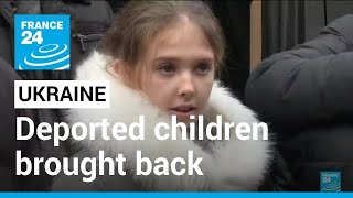 FRANCE 24 report 300 deported children from occupied territories back in Ukraine • FRANCE 24 [upl. by Akienaj507]