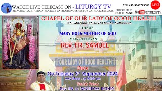 REV FR SAMUEL  Day 5 Novena Holy Mass 6pm  Chapel of Our Lady of Good Health Vailankanni3924 [upl. by Brecher]