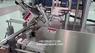 Vape juice tax stamp labeling machine SteuermarkenStickmaschine für ELiquids [upl. by Avis423]