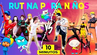 10 Minutos de ejercicios FACILES para NIÑAS y NIÑOS😱🏋 Easy Kids Workout 😎 Cartoon Anime [upl. by Llewol351]